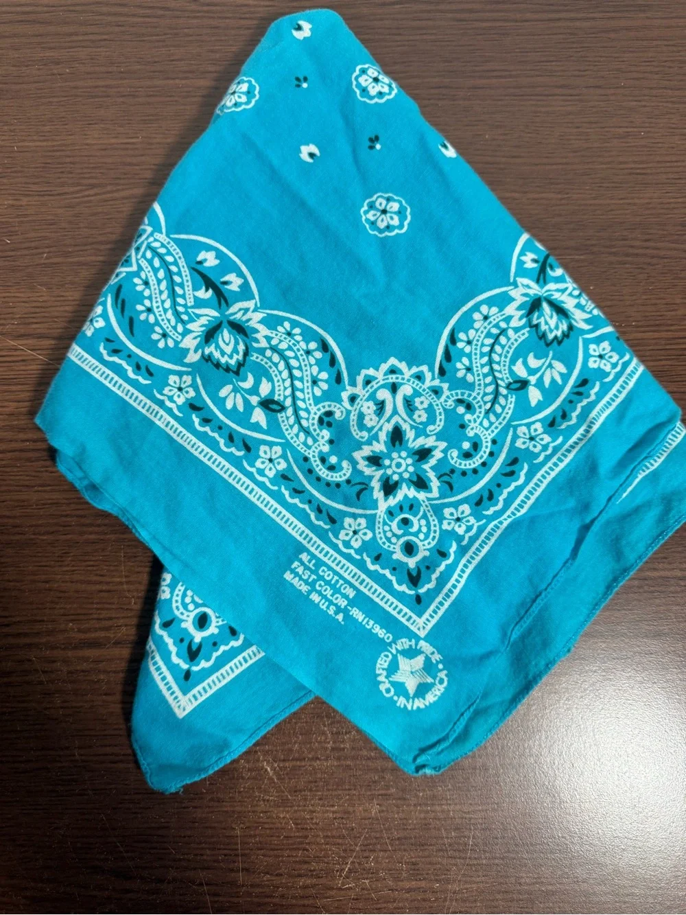 Paisley Bandana Made In America Vintage